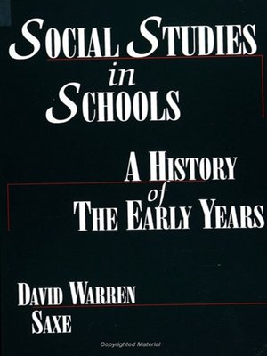 cover image of Social Studies in Schools